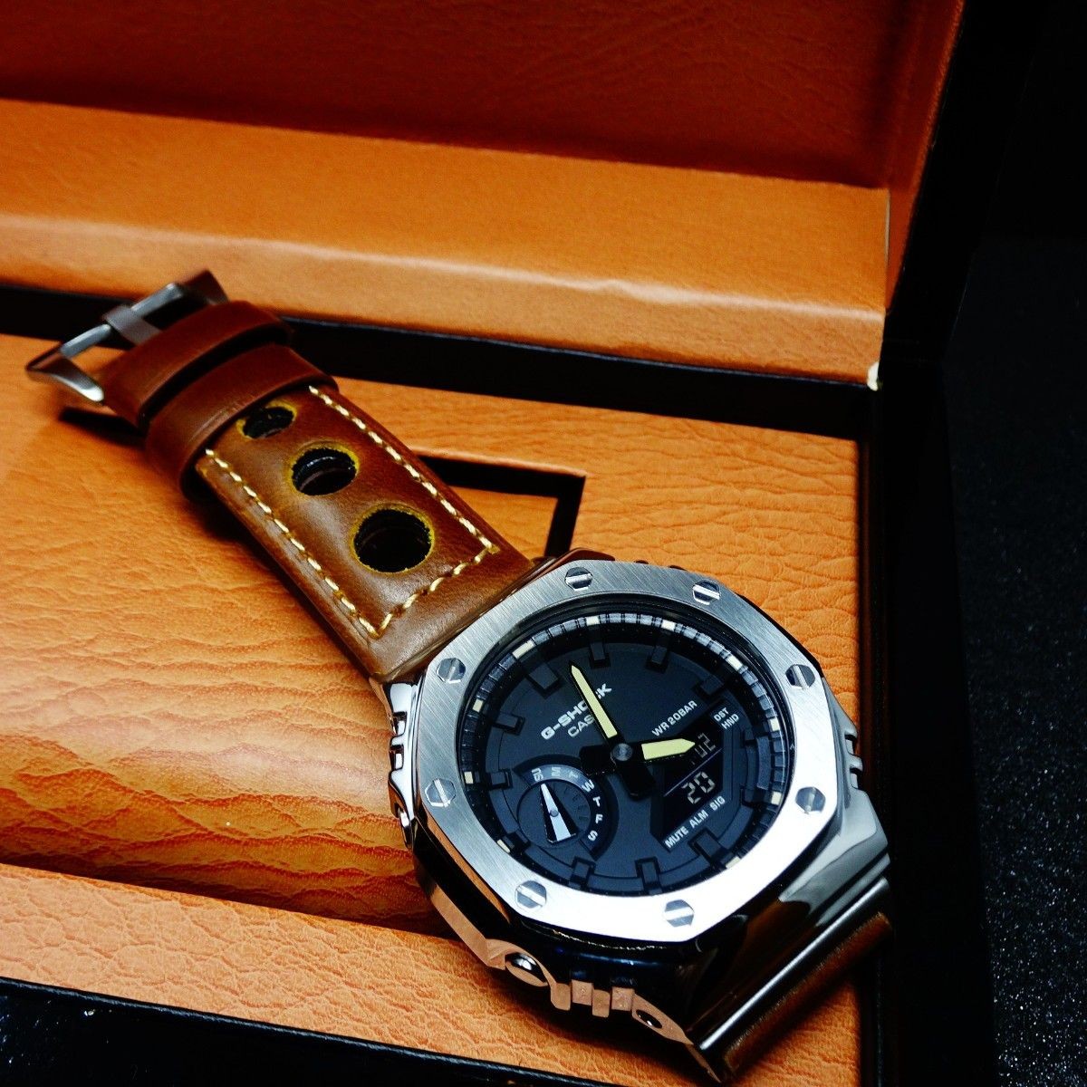 New MOD Casioak G-Shock Custom Watch Includes Official GA2100CM Body Stainless S