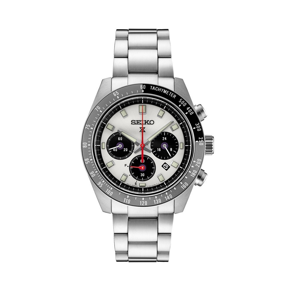 Seiko Prospex Speedtimer Solar Chronograph Silver Men’s Watch – SSC911