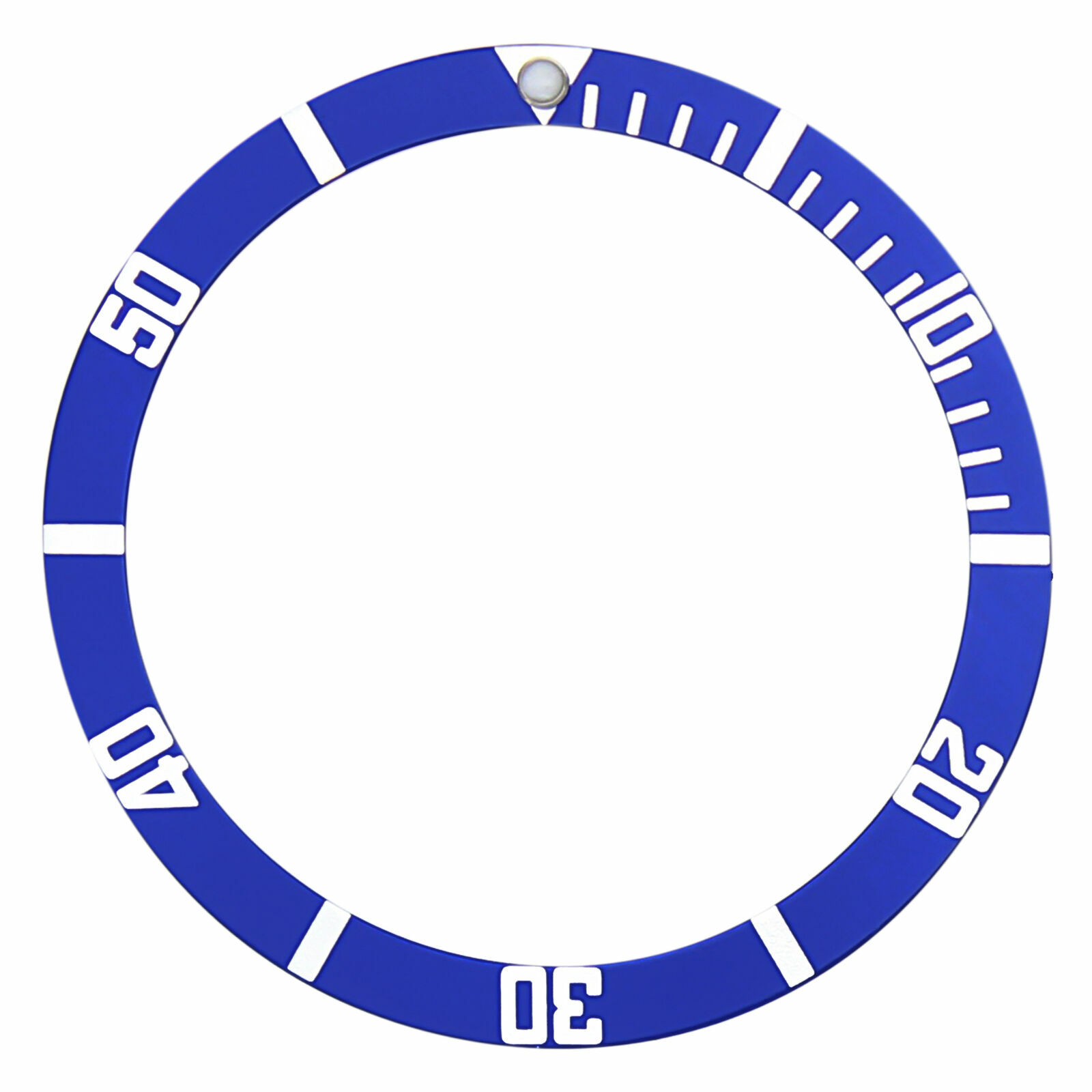 Blue Replacement Bezel Insert 38mm x 31.50mm For Seiko 6309-7040 6309-7049
