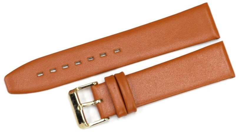 Watch Bands Flat Genuine Leather Plain 16MM to 24MM 6 Colors ( High Quality)