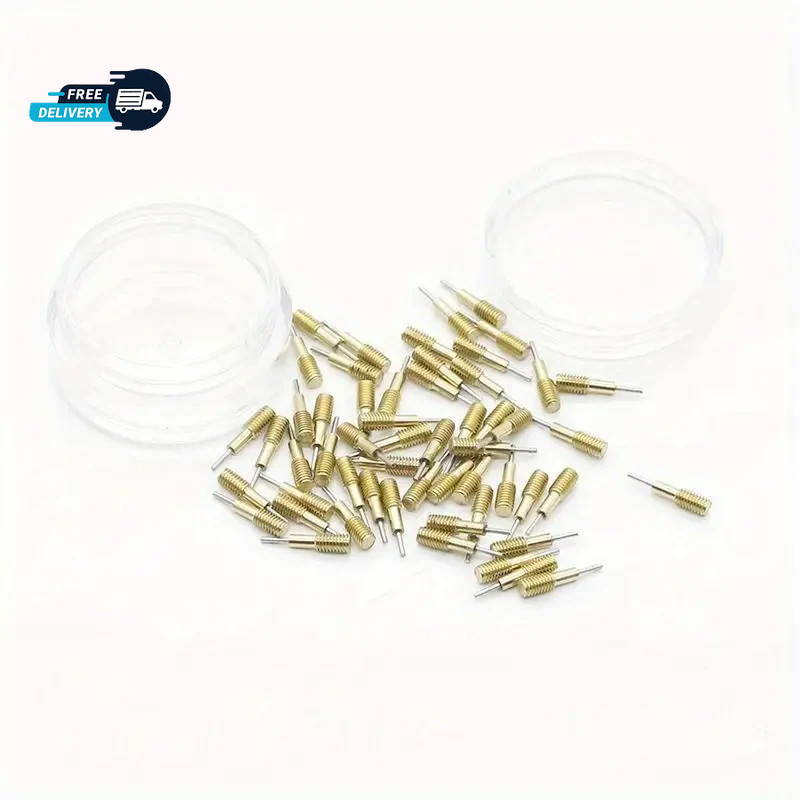 50pcs Spare Pins for Watch Band Strap Link Remover Adjuster Repair Tool Kit