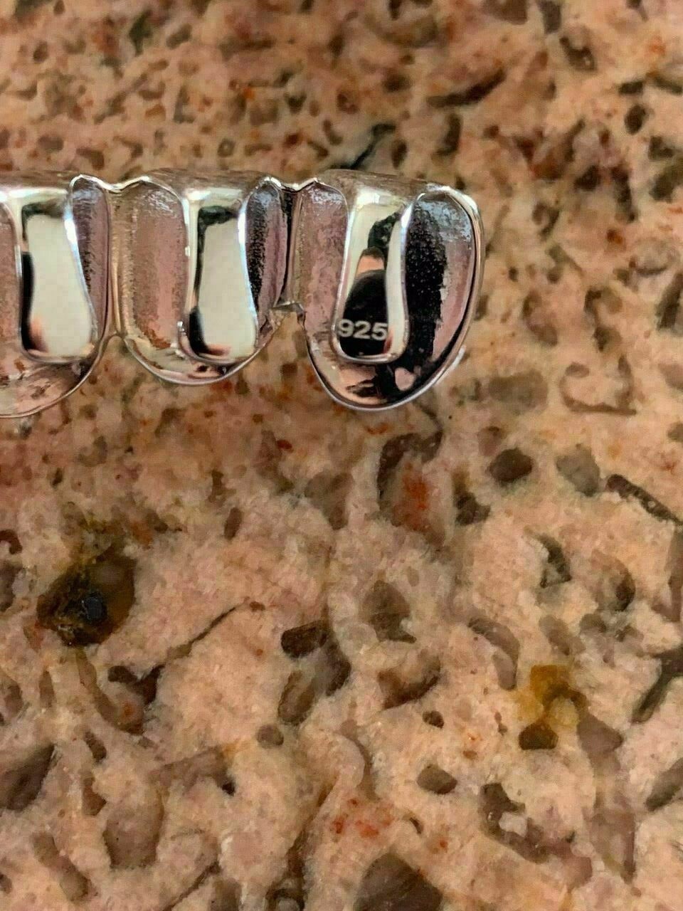 Real 925 Sterling Silver – GRILLZ Top Bottom Hip Hop Grills 6 8 Or Single Teeth