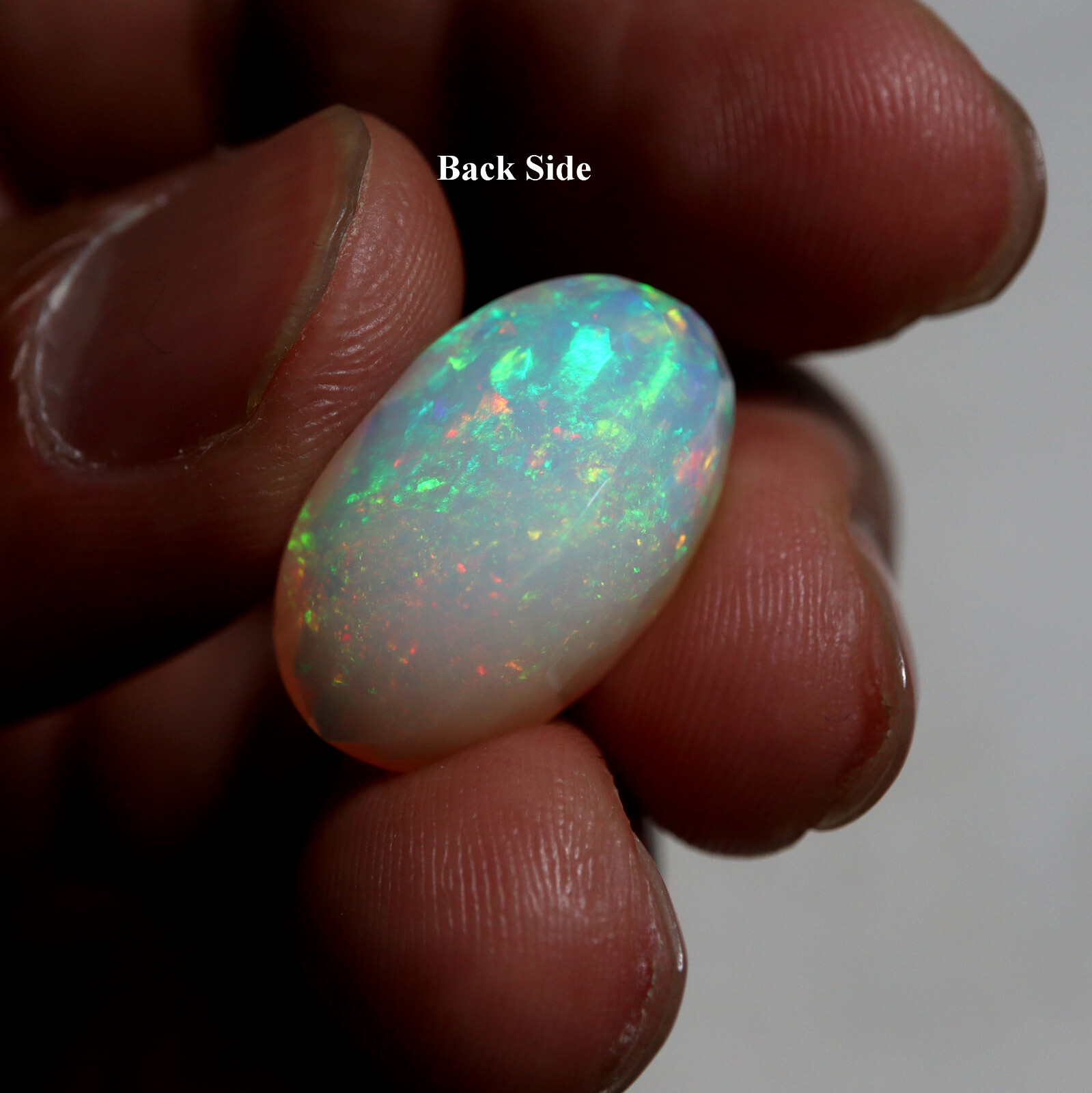 11.3 Cts 21×13.4×10.8 MM Natural Top Grade Multi Fire Ethiopian Opal Oval Cut