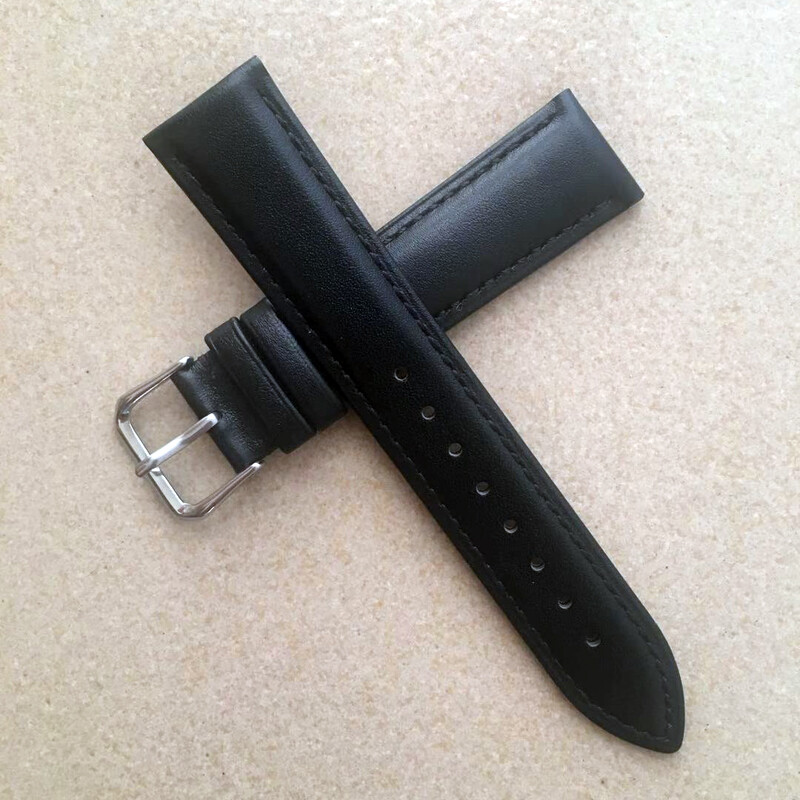 Watch Band Calf Genuine Leather Watch Strap Belt Wristwatch Band Brown 16-24mm