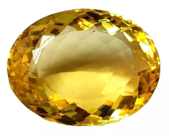 Stunning Yellow Color Citrine 364 Ct Oval Cut Loose EGL Certified A+++ Gemstone