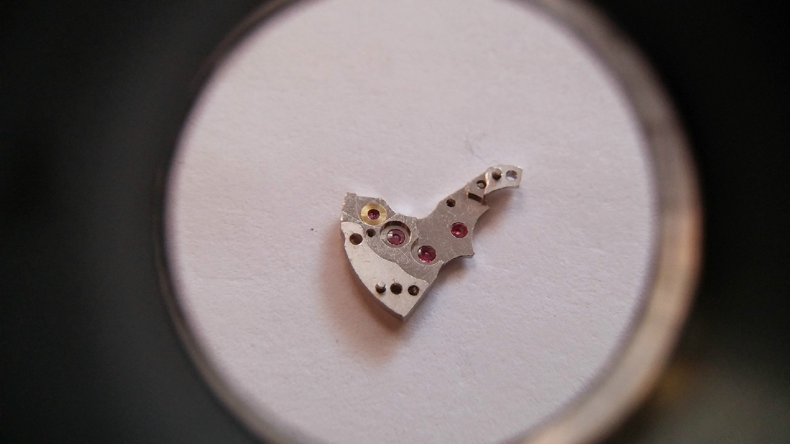 used Rolex Watch Cal 1161 base 1130 – Part 6669 train wheel bridge, no screws