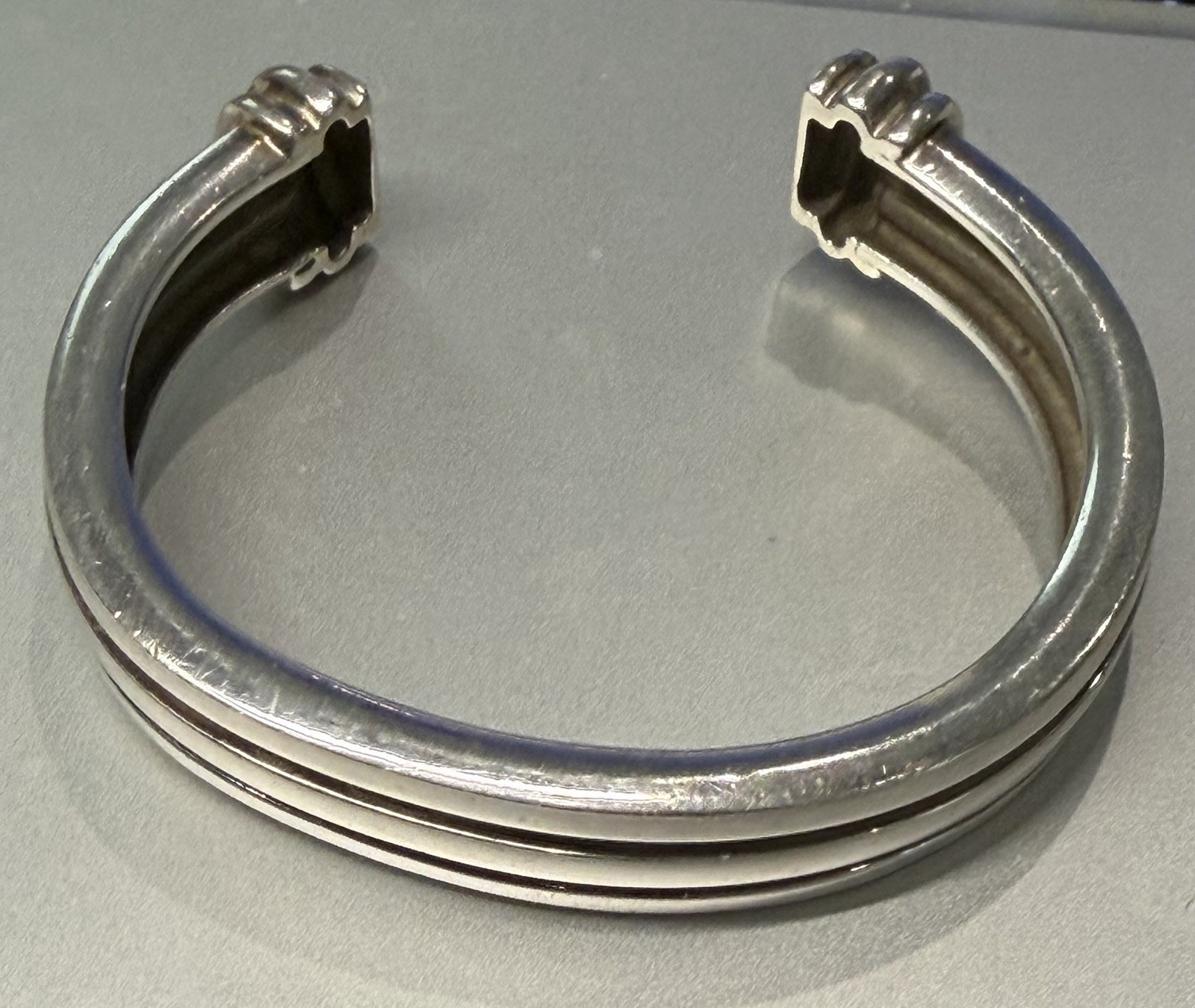 Tiffany & Co. Sterling Silver 1995 Atlas Groove Cuff Bracelet 46.5 Heavy Grams