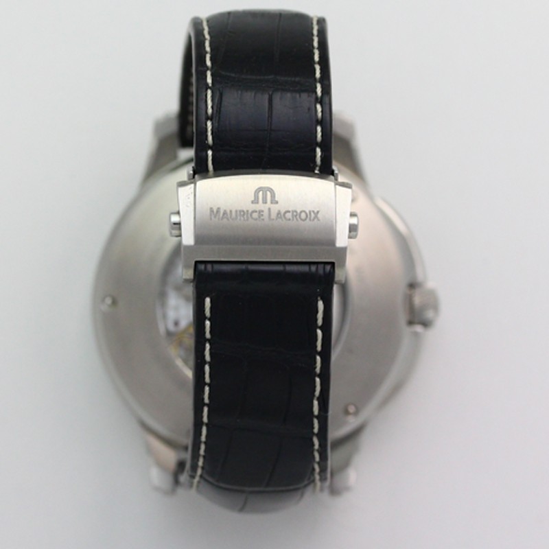 Maurice Lacroix Pontos Chronograph Valgranges PT6128 47mm Steel Wristwatch + Box