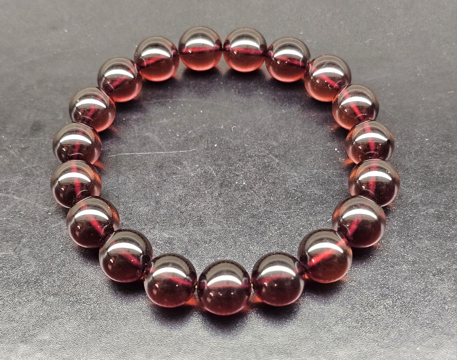 Top Quality Burmese Blood Amber Beads Bracelet 10.6mm