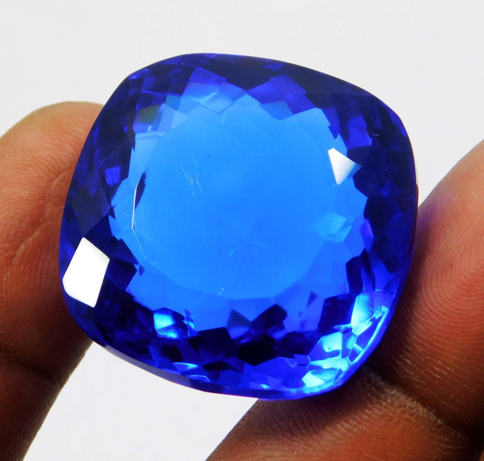 Natural 77.70 Ct Blue Tanzania Of Tanzanite Certified Cushion Cut Loose Gems