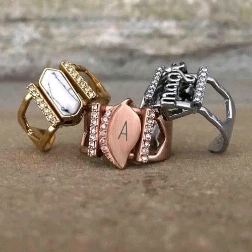 KEEP Collective GOLD RING Size M/L 7-9 Adjustable Charm Key Keeper NEW