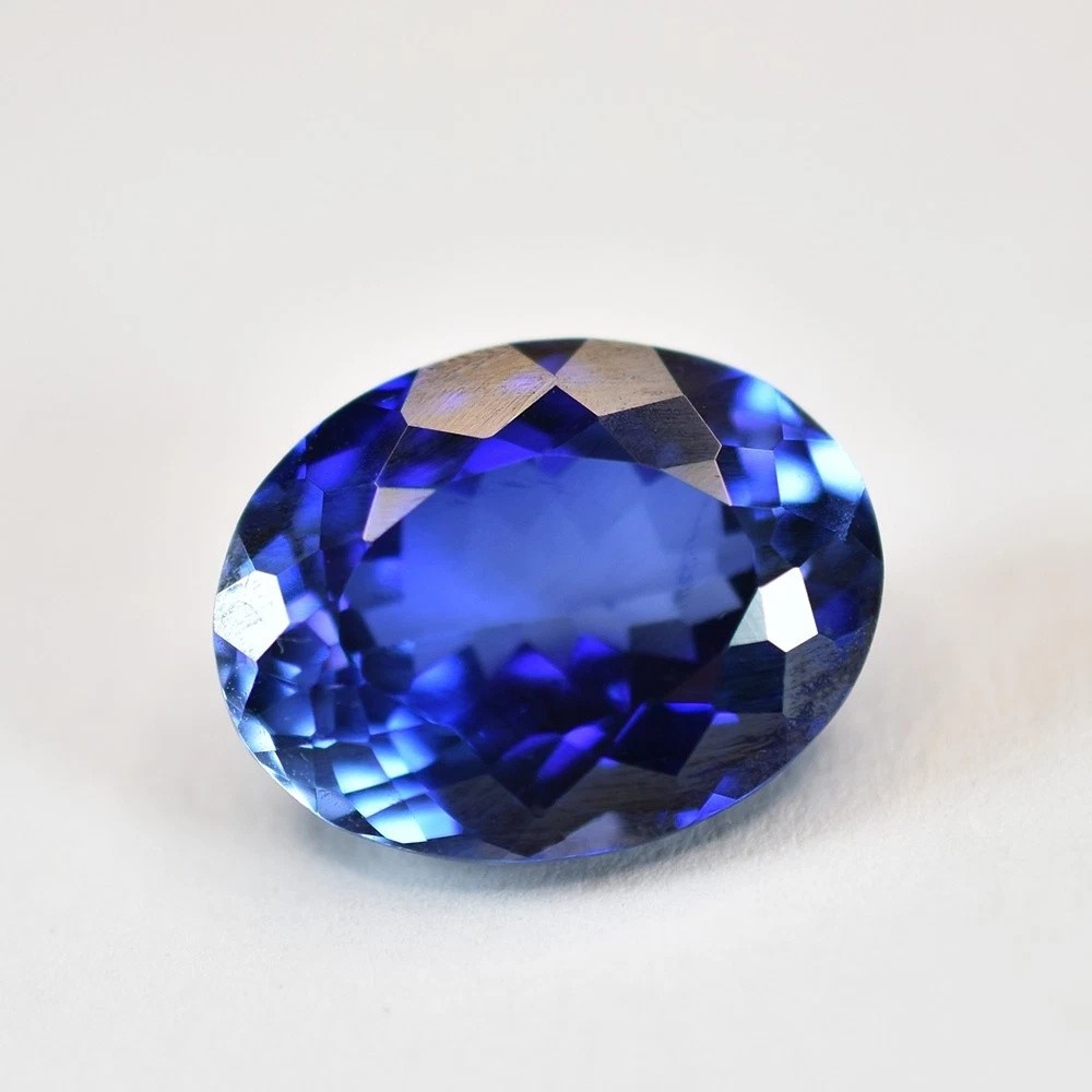 Natural Blue Tanzanite 9.92 Ct Oval Cut Loose Gemstone for Jewelry
