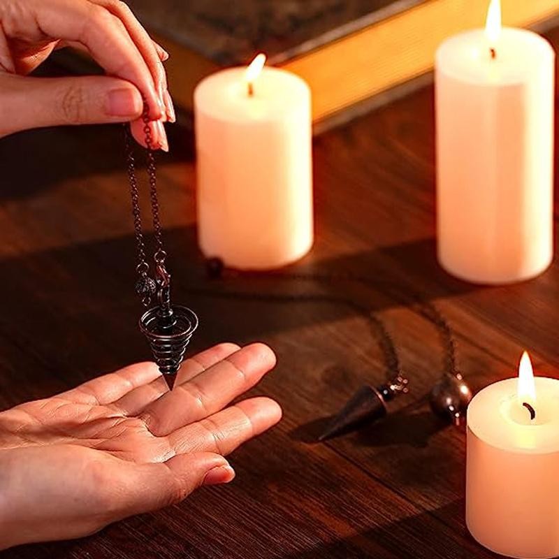 Copper Metal Dowsing Pendulum for Divination, Energy Work, Meditation & Scrying