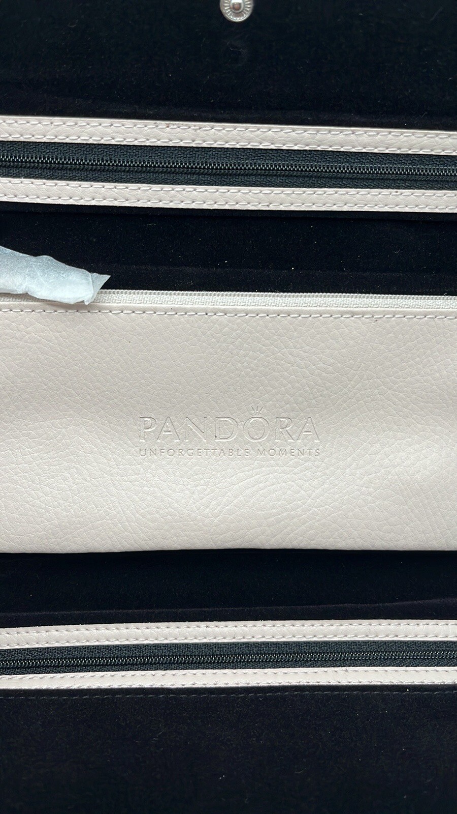 Pandora Unforgettable Moment Jewelry Travel Case Blush Leather Wallet Clutch NEW