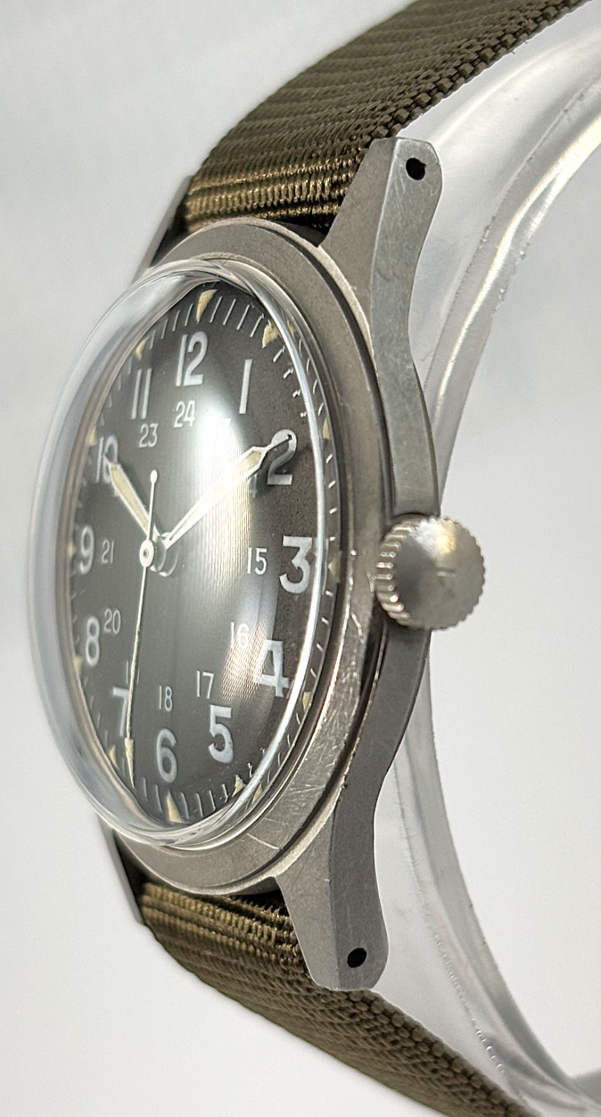 Vintage Benrus Stainless Steel GG-W-113 US Military Mens Watch Vietnam Dec 1970
