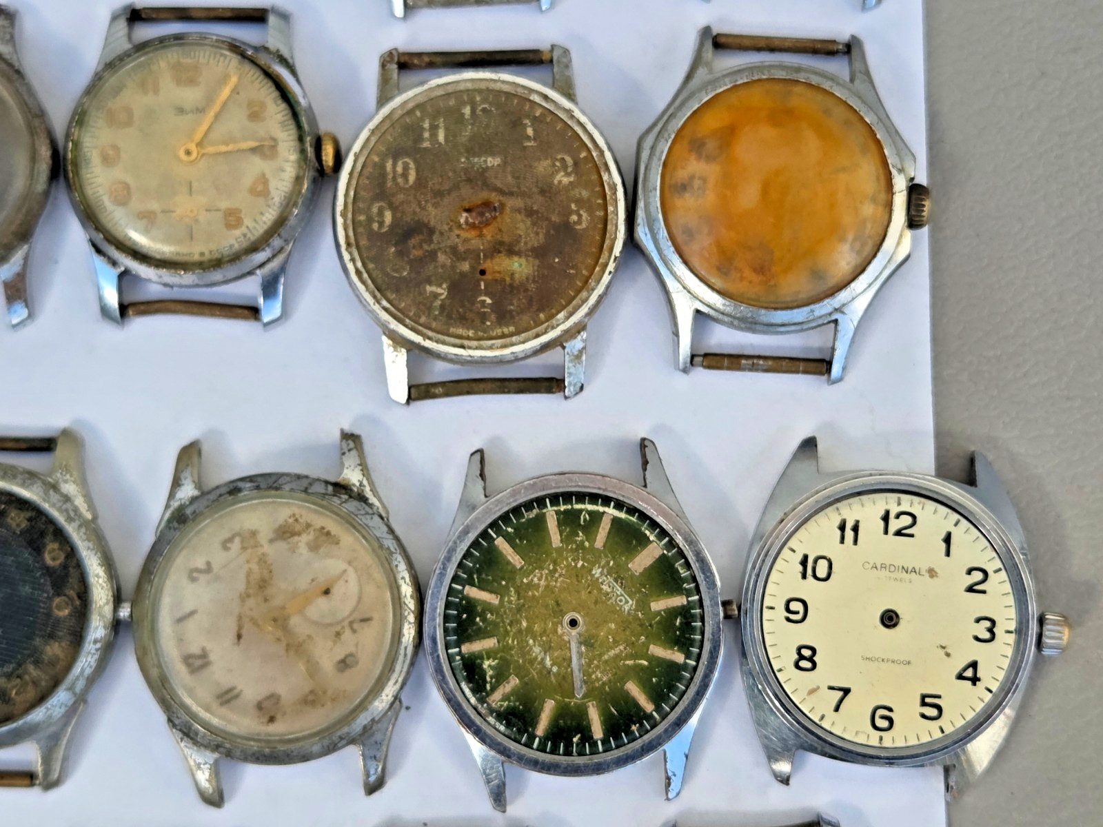 Lot of 75 Russian Watches Vostok Pobeda Mayak Zim etc Not working for parts Read