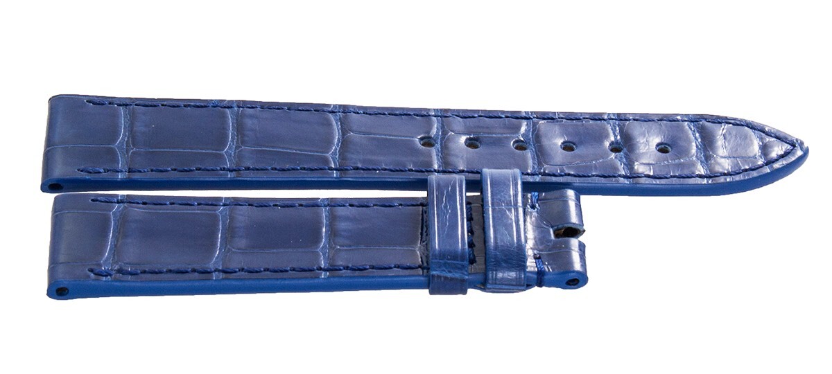 Chopard 18mm x 16mm Blue Shiny Alligator Watch Band 105/070
