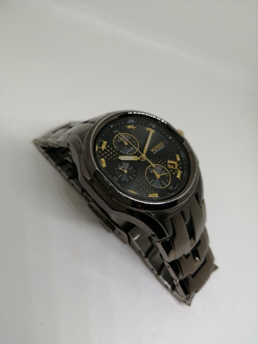 Working Item WIRED 7T92 0KH0 Men’s Quartz Chronograph Watch