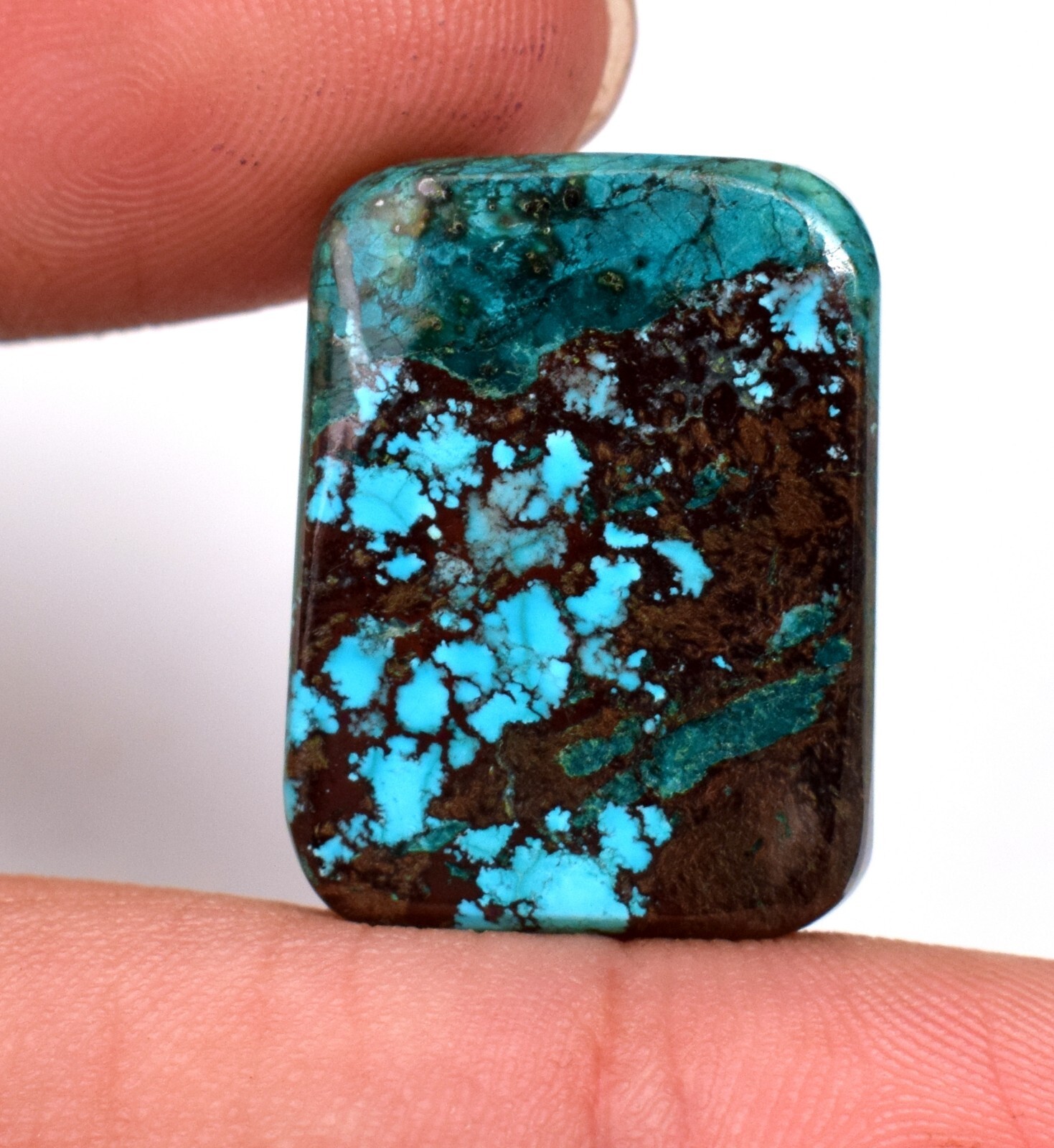Natural Certified Blue Bisbee Turquoise Cabochon 14.85 Ct Loose Gemstone