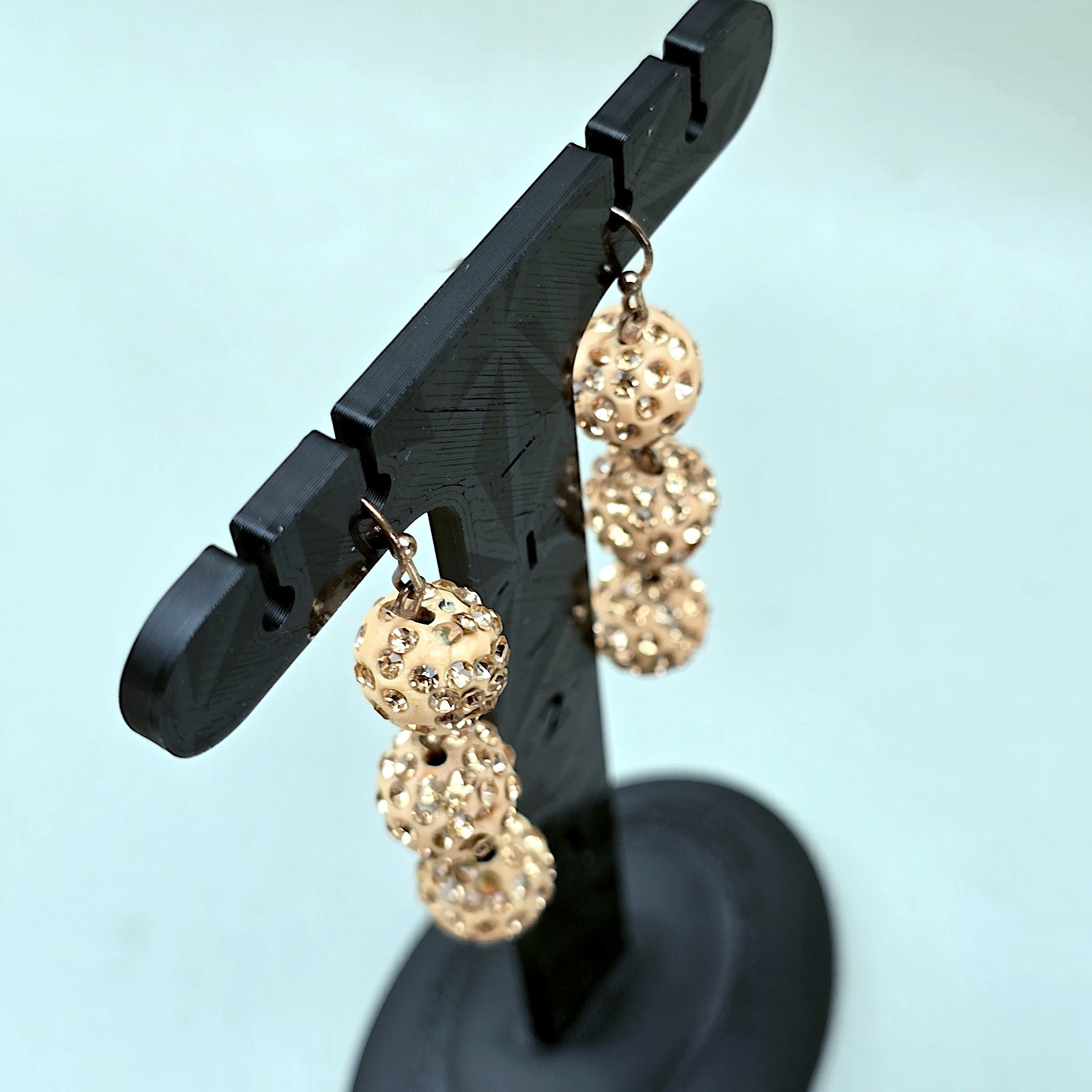 Earring Display Stand Clip On Pierced Jewelry Holder Reseller Photo Scale Slots