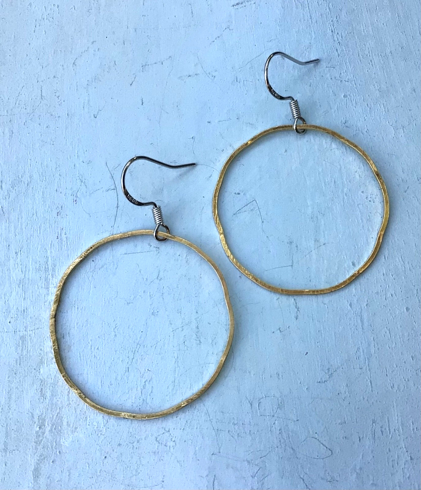 NEW SUNDANCE CHARM HANDMADE EARRINGS ARTISAN STERLING SILVER GOLD PLATED JEWELRY