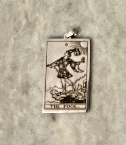 The Fool Tarot card Pendant Rider-Waite Smith deck Major Arcana Tarot Zodiac