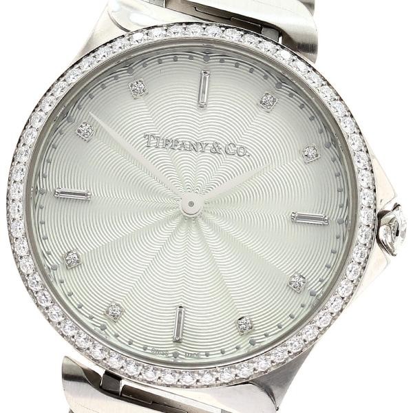 Tiffany & Co. Metro 2-Hand 60874859 28mm SS Silver Dial Quartz Watch #C5675