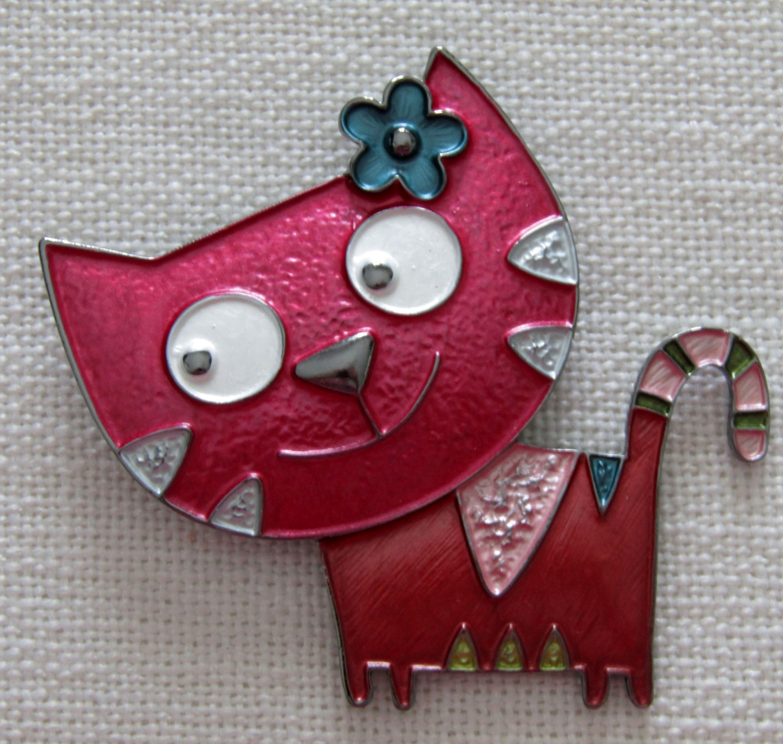 Cat Pin Brooch Enamel on Metal Mixed Assortment ** YOU CHOOSE COLOR **