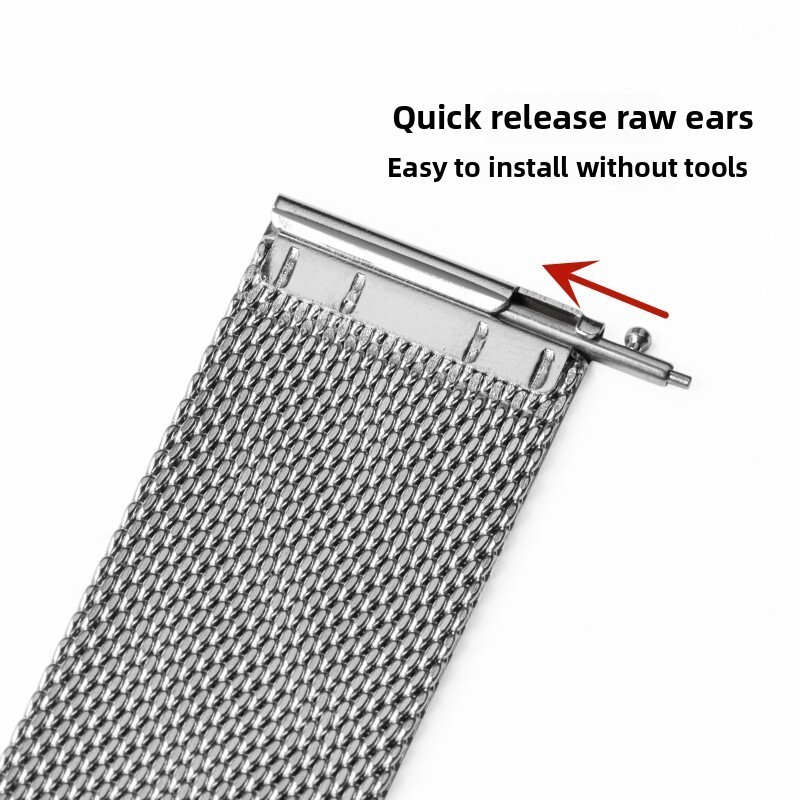 Quick Release Milanese Watch Band Stainless Steel Mesh Strap 14/16/18/20/22/24mm