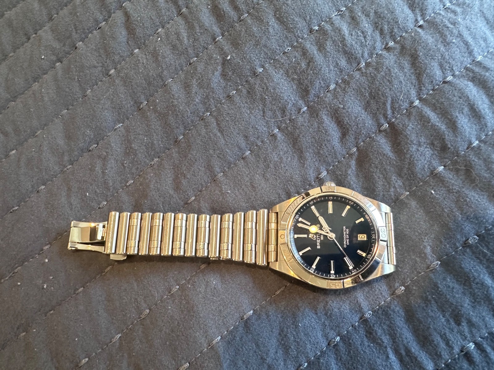Breitling Chronomat 36 Victoria Beckham Blue Dial Stainless Steel
