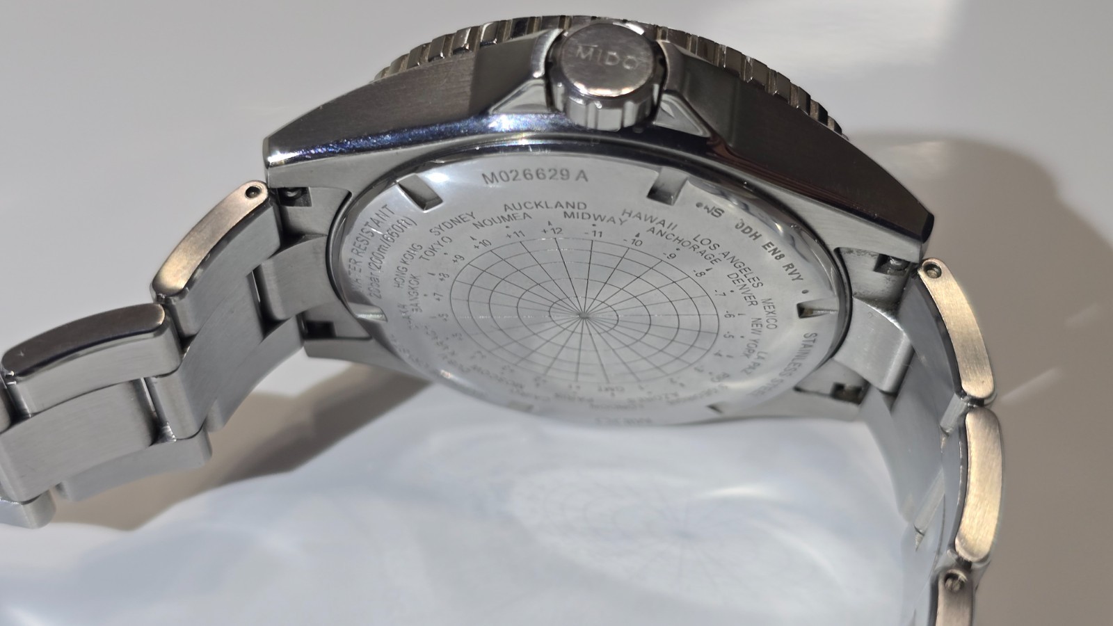 Mido Men’s Swiss Automatic Ocean Star GMT Stainless Steel Bracelet Watch 44mm