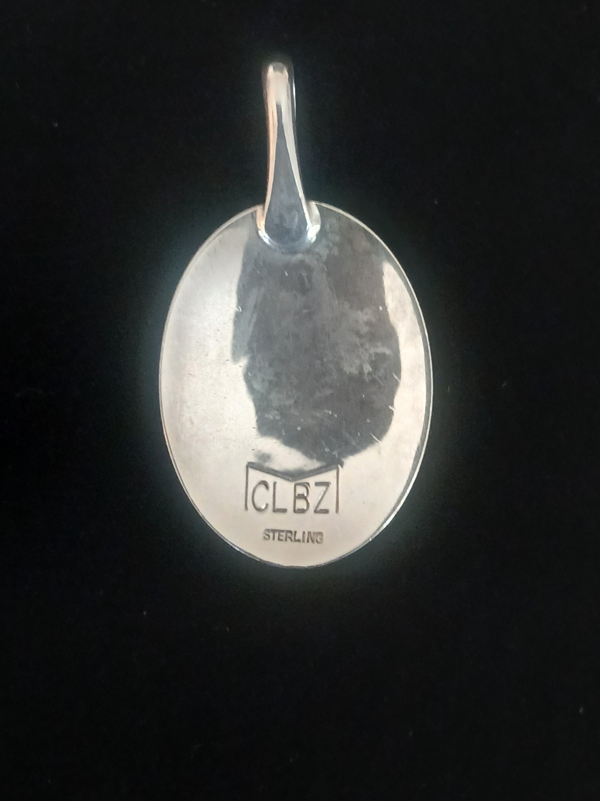 Mitchell Calabaza Sterling Pendant 17g – Black Onyx Cabochon – Signed MCLBZ
