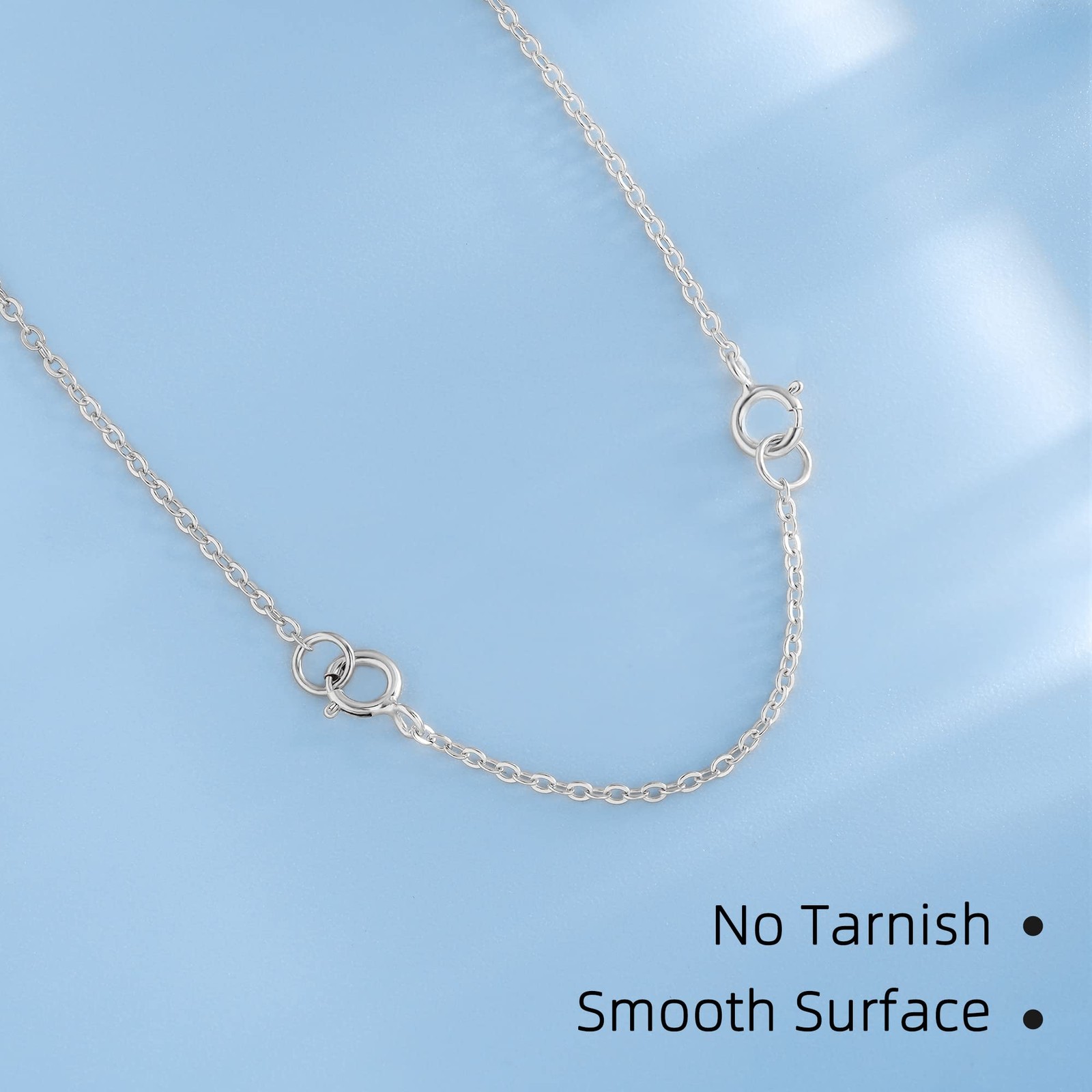 Share VANBARIS 925 Sterling Silver Necklace Extender 2 4 6 inch,