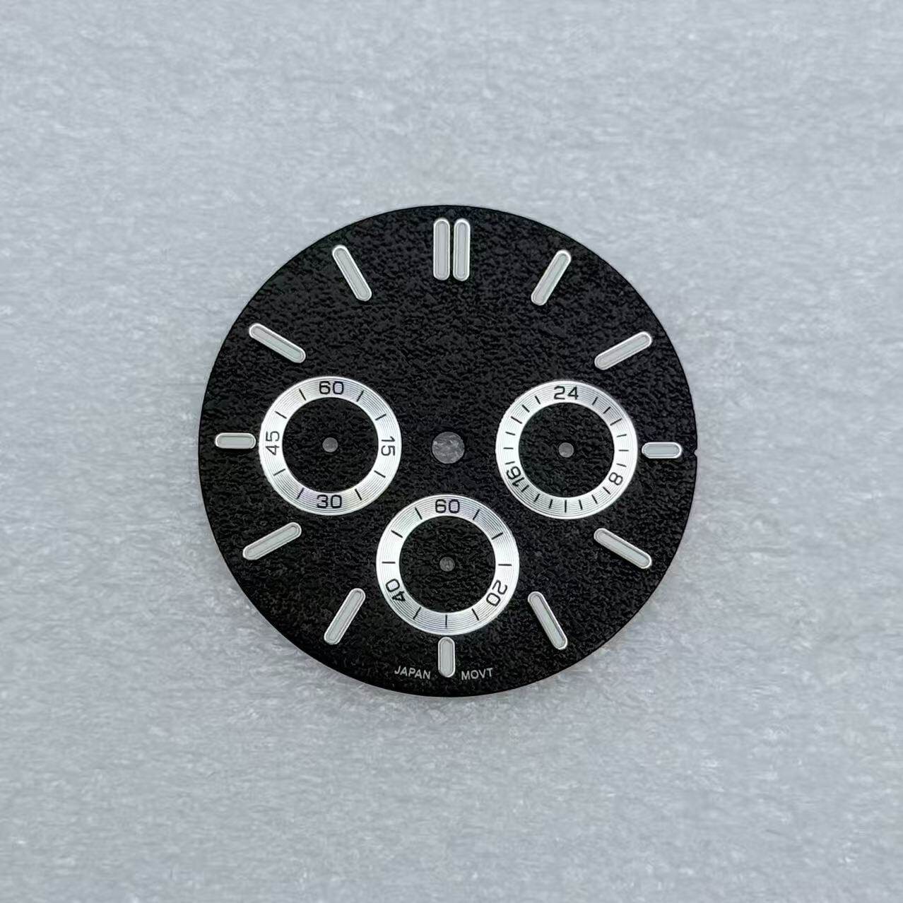 31.8mm VK63 Dial AP 6-Hand Sparkle Pattern Dial Watch Parts for VK63 Movement