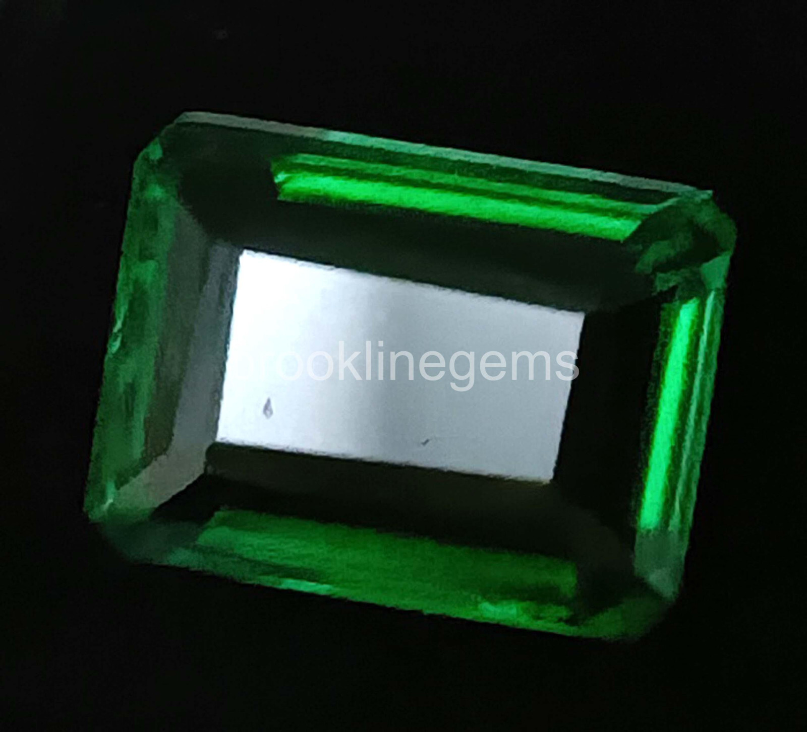 Natural Green Emerald 26.75 Ct Emerald Cut EGL Zambia Loose Gemstone 5ART