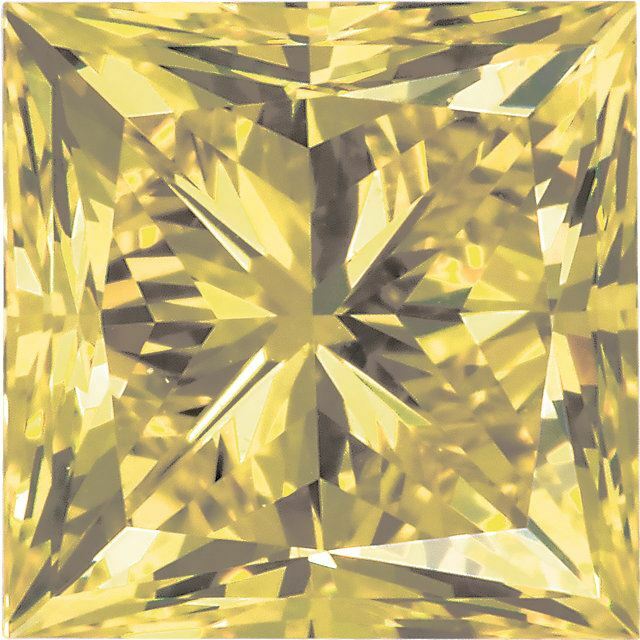 Natural Extra Fine Yellow Diamond – Square Princess – VS2-SI1 – Africa – Extra F