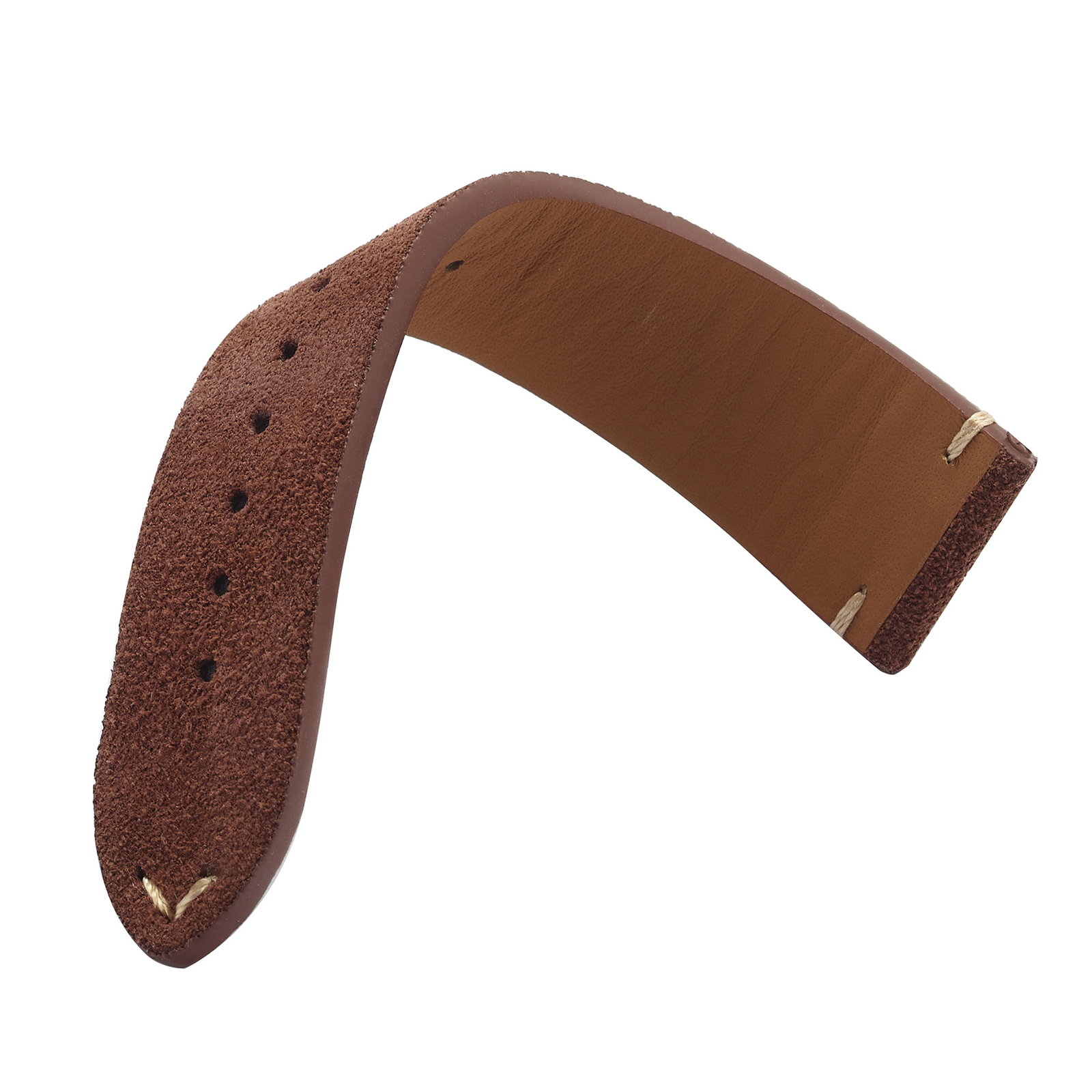 Nubuck Soft Tumbled Leather Watch Band Hand-stitched Strap 14/16/18/20/22mm