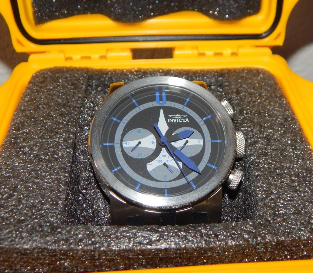 INVICTA DNA Men Chronograph Stainless Silicone 46mm Watch 100m 25057 with Case
