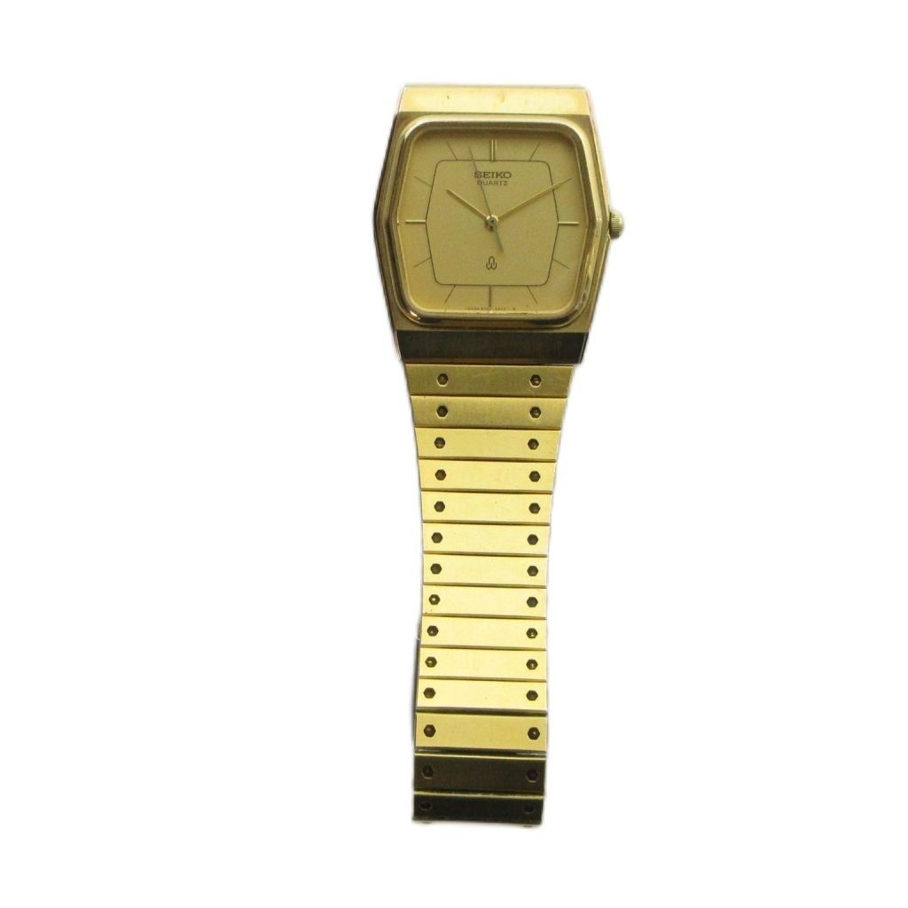 SEIKO 6030 5560 wristwatch quartz logo gold color GY11 MQ