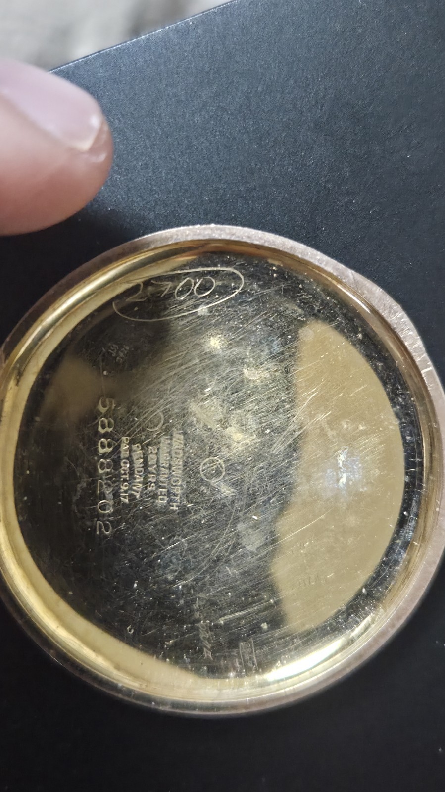 1917 Elgin Dress Pocket Watch Gold Case