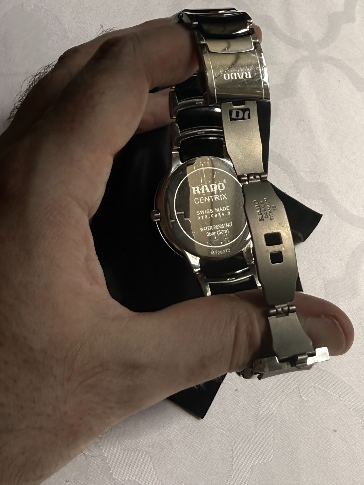 Rado Centrix Diamonds – Black Ceramic & Steel – R30929712 – Full Set – 38mm