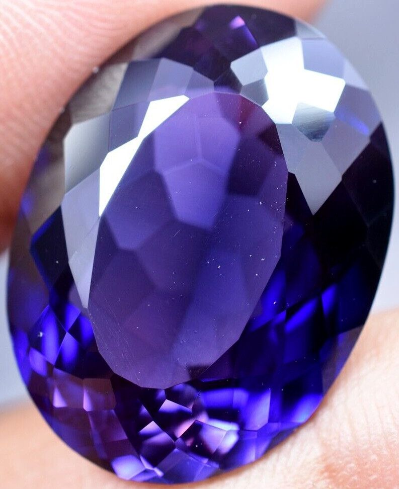 Natural 32.70 Ct Boysenberry Sapphire GGL Certified fabulous Loose Gemstone