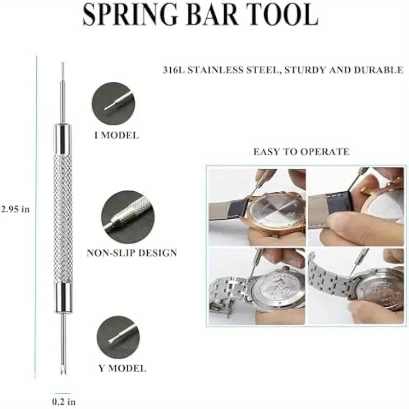2 Pack Watch Link Removal Kit, Watch Band Tool Repair Kit, Resizing Tool for …
