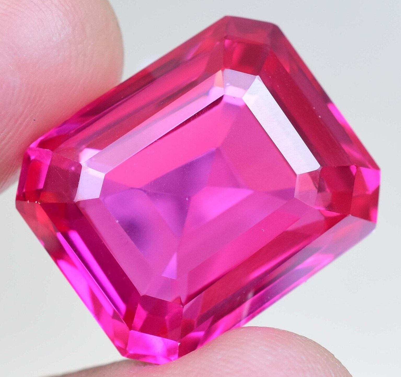 Flawless 53.15 Ct Natural Mogok Rose Pink Ruby Certified Octagon Shape Gemstone