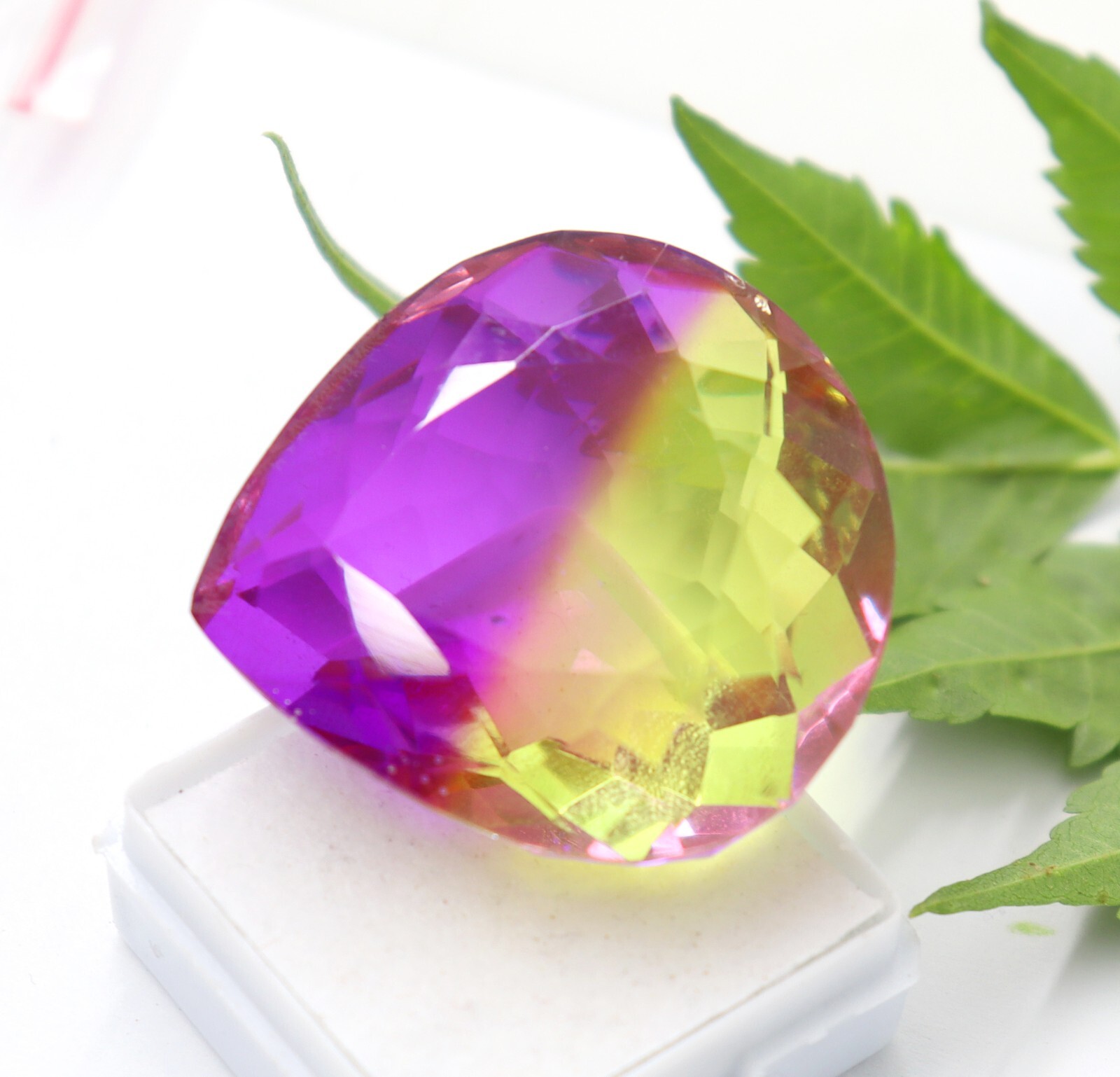 105 Ct Natural Tourmaline Certified Loose Gemstone BI Color Pear Cut Custom Free