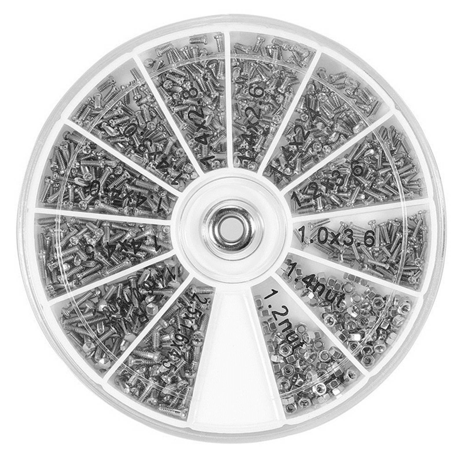 600PCS Micro Screws Repair Tool Set Assorted Tiny Clock Watch Eye Glasses Screws