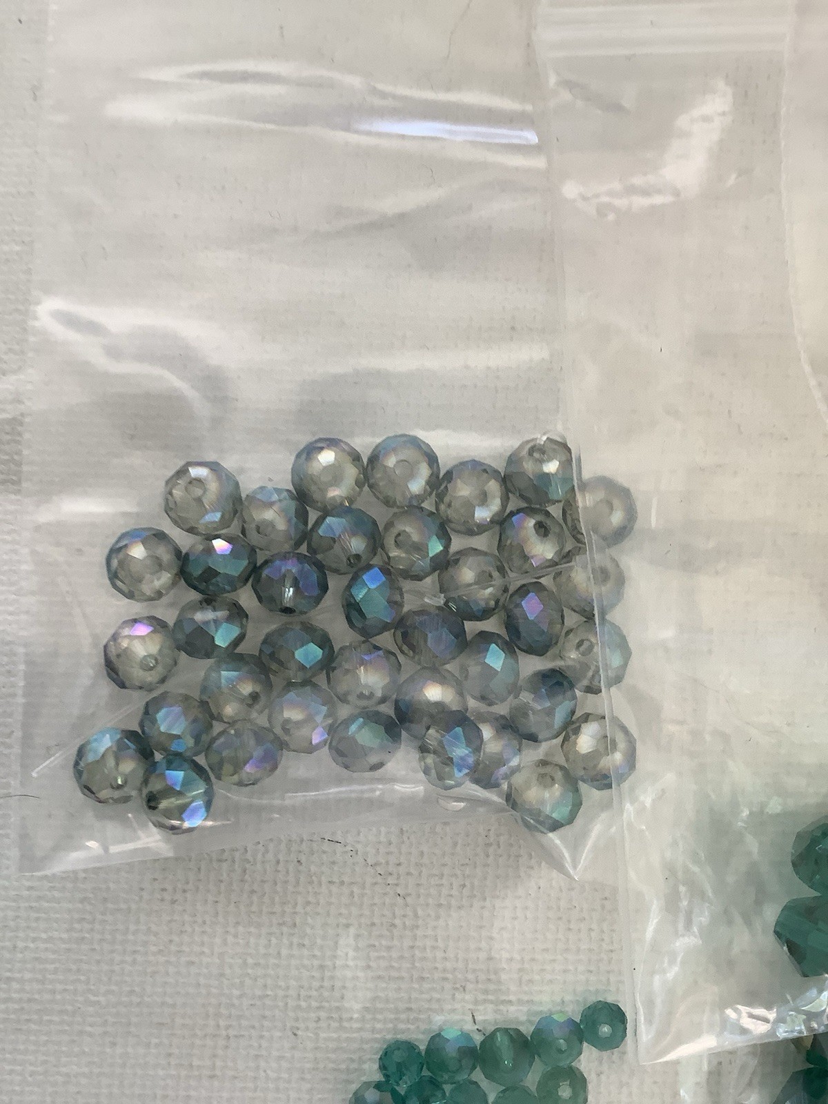Blue and teal crystals, various sizes, loose stones, jewelry supplies