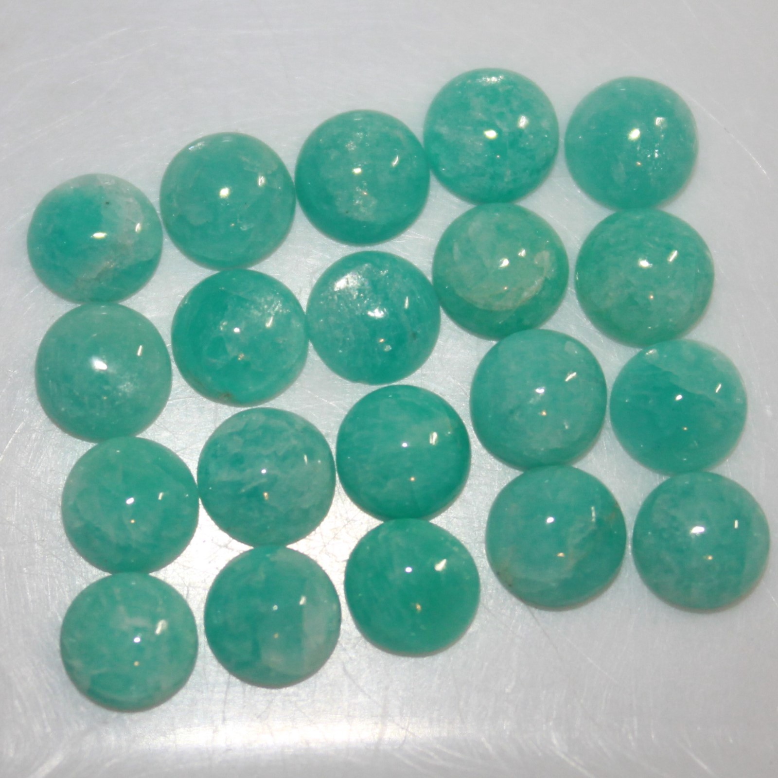 Amazonite 3mm, 4mm, 5mm, 6mm, 7mm, 8mm, 10mm Round Cabochon Loose Gemstone(s)