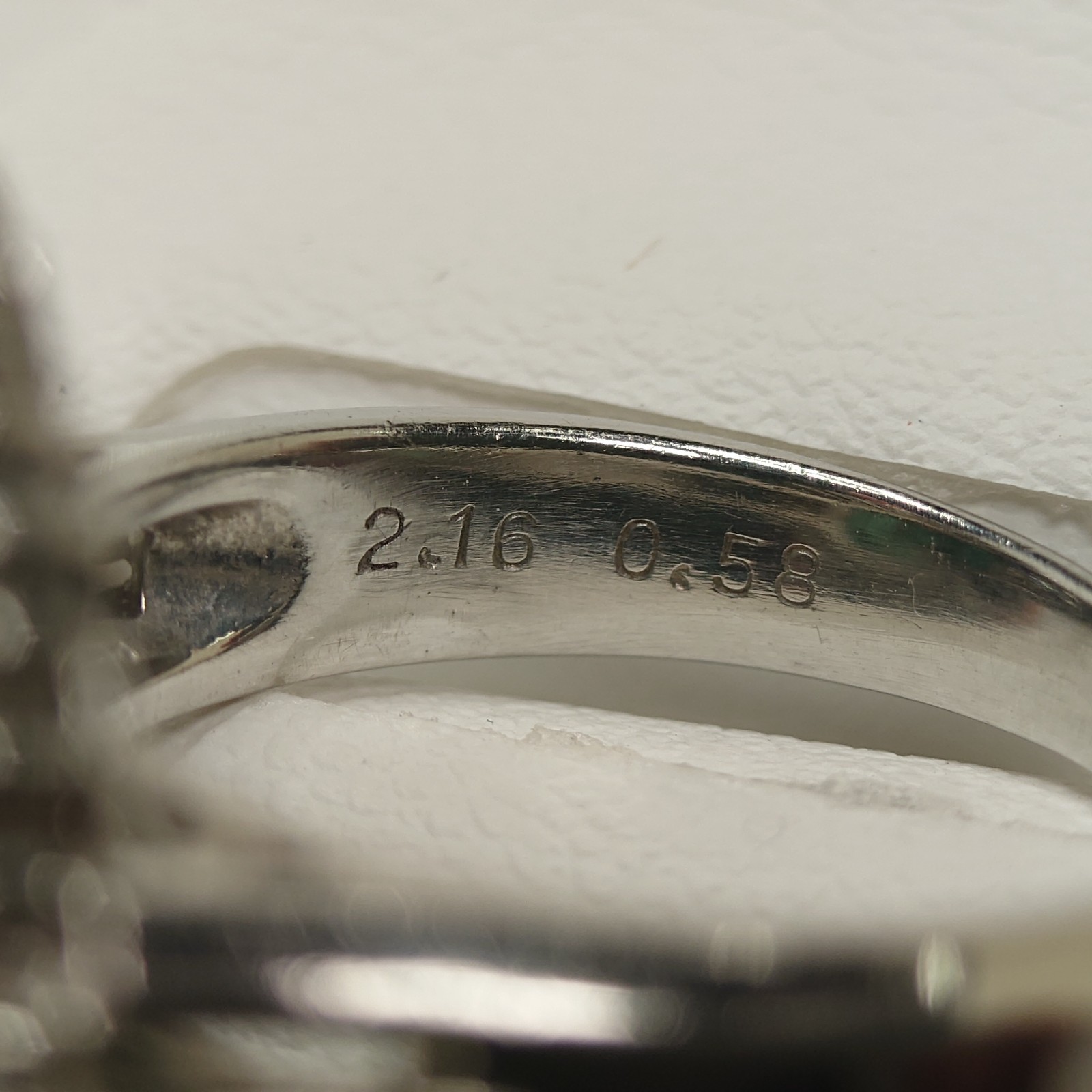 Emerald Ring, 900 Platinum RING Pt900 E2.16 D0.58 jew0006 Imported from Japan