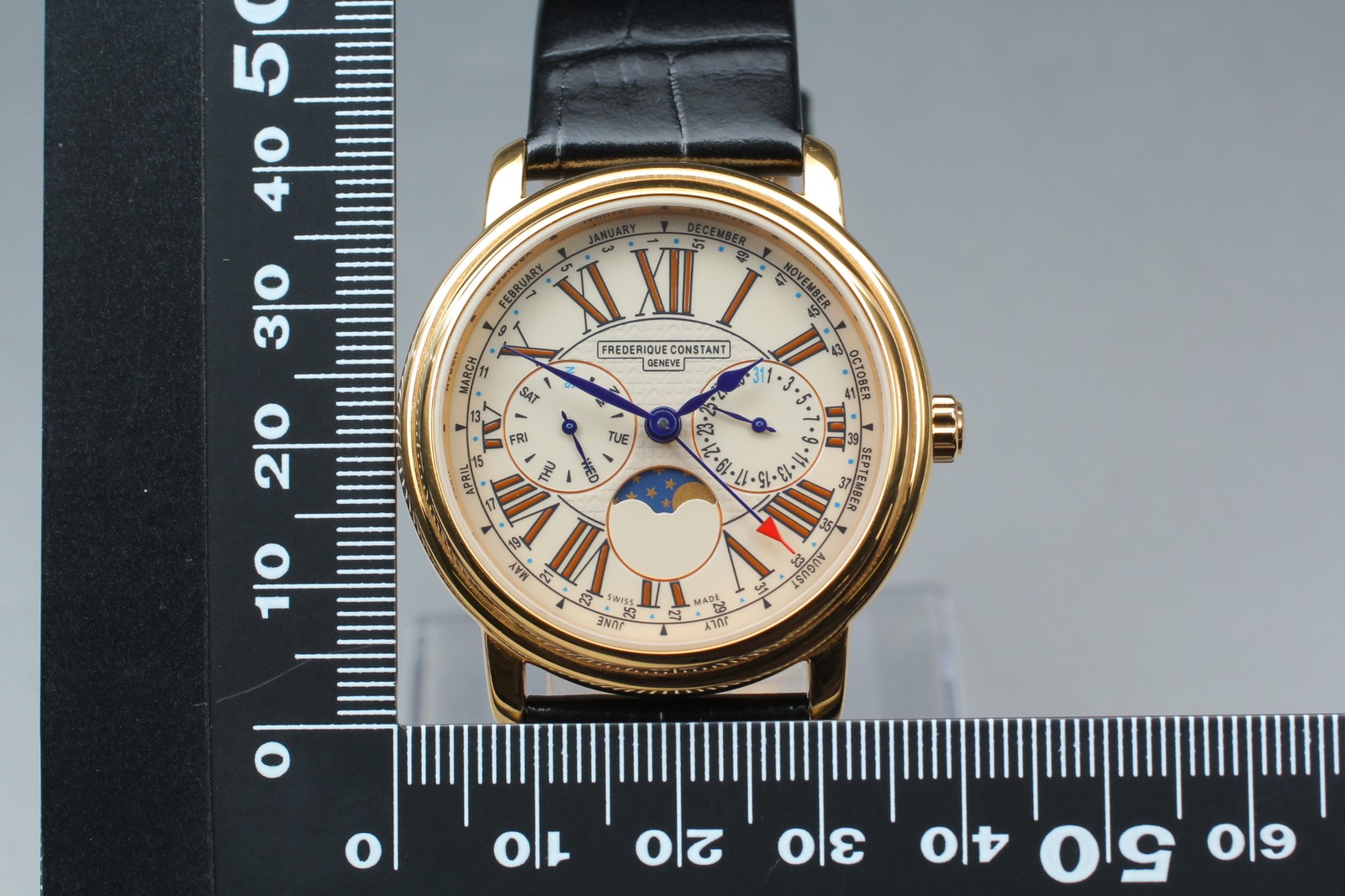 Frederique Constant FC270X3P4/5/6 Moon Phase 38mm Quartz Men’s Watch [Near MINT]